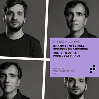 the album cover for Brahms / Sage / Fouchenneret - Integrale Musique 9