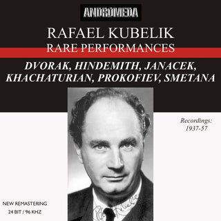 the album cover for Dvorak / Hindemith / Janacek - Rafael Kubelik Rare Performance