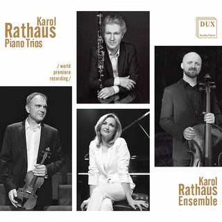 the album cover for Rathaus - Piano Trios