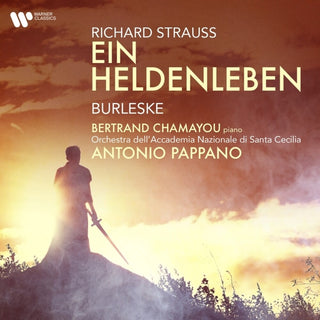 the album cover for Antonio Pappano  / Chamayou,Bertrand - Strauss: Ein Heldenleben - Burleske