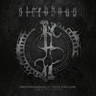 the album cover for Sterbhaus - Necrostabbing At Gota Kallare - Live In Stockholm