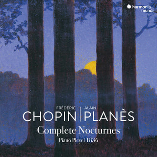 the album cover for Alain Planes - Chopin: Nocturnes