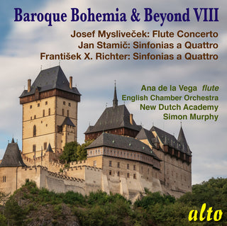 the album cover for New Dutch Academy / Simon Murphy  / Eco - Baroque Bohemia & Beyond Viii (Stamic Richter)