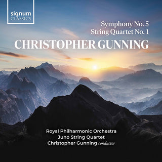 the album cover for Gunning / Juno Quartet - Symphony 5