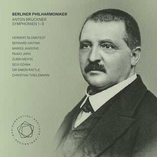 the album cover for Bruckner / Berliner Philharmoniker - Symphonies 1-7 (Hybr)