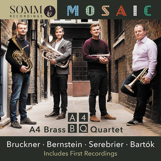 the album cover for Bruckner / A4 Brass Quartet - Mosaic