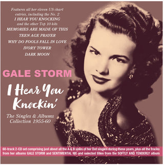 the album cover for Gale Storn - I Hear You Knockin': The Singles & Albums