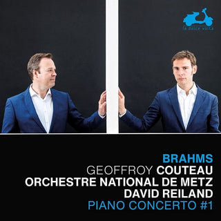the album cover for Geoffroy Couteau - Brahms: Piano Concerto No.1