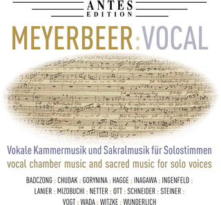 the album cover for Meyerbeer - Vocal Works (2pk)
