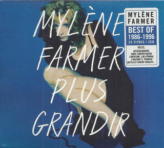 the album cover for Mylene Farmer - Plus Grandir Best Of 1987-1996