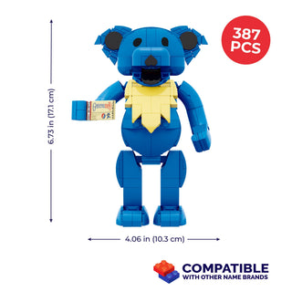 Grateful Dead Stealie Blue Dancing Bear Brickcraft Building Brick Kit
