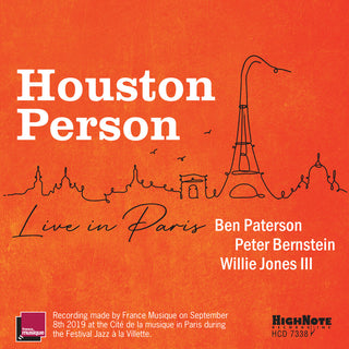 the album cover for Houston Person - Houston Person Live In Paris