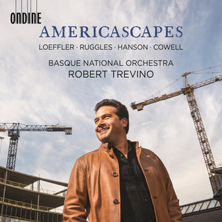 the album cover for Cowell / Basque National Orch - Americascapes