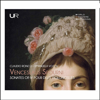 the album cover for Spourni / Ronco / Vozza - Six Sonatas For Two Cellos
