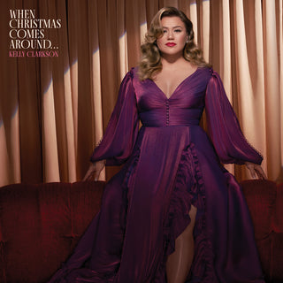 the album cover for Kelly Clarkson - When Christmas Comes Around…