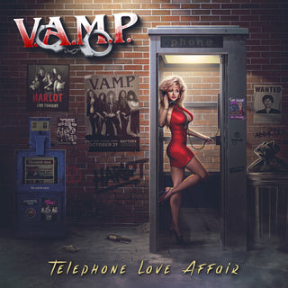 the album cover for V.A.M.P. - Telephone Love Affair