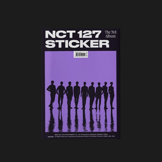 the album cover for NCT 127 - The 3rd Album 'Sticker' [Sticker Ver.]
