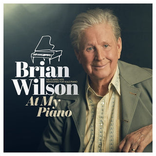 the album cover for Brian Wilson - At My Piano