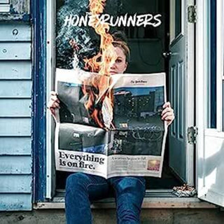 the album cover for Honeyrunners - Everything Is On Fire