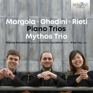 the album cover for Ghedini / Mythos Trio - Piano Trios