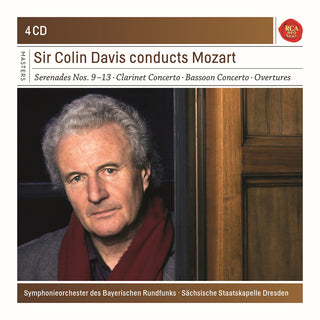 the album cover for Mozart / Colin Davis - Mozart: Serenades 9-13 / Clarinet / Bassoon Ctos