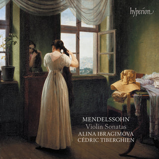 the album cover for Alina Ibragimova  / Tiberghien,Cedric - Mendelssohn: Violin Sonatas