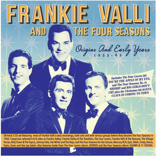 the album cover for Frankie Valli  & The Four Seasons - Origins And Early Years 1953-62