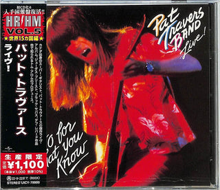 the album cover for Pat Travers - Pat Travers Band Live: Go For What You Know [Reissue]