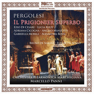 the album cover for Pergolesi / Cesare / Panni - Il Prigionier Superbo (2pk)