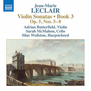the album cover for Leclair / Butterfield / Wollston - Violin Sonatas