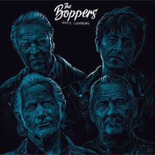 the album cover for The Boppers - White Lightning