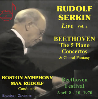 the album cover for Beethoven / Serkin / Boston Symphony - Rudolf Serkin Live 2 (3pk)