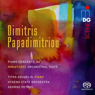 the album cover for Papadimitriou / Gouvelis / Athens State Orchestra - Piano Concerto (Hybr)