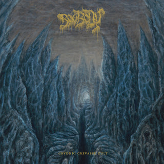 the album cover for Bog Body - Cryonic Crevasse Cult
