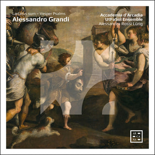 the album cover for Grandi / Accademia D'arcadia / Utfasol Ensemble - Laetatus Sum - Vesper Psalms
