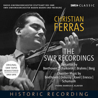 the album cover for Beethoven / Ferras - Christian Ferras Plays Violin Sonatas & Concertos
