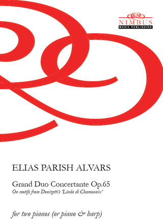 the album cover for Alvars - Grand Duo Concertante 65 For Two Pianos
