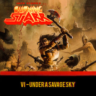 the album cover for Jack Starr's Guardians Of The Flame - Under A Savage Sky