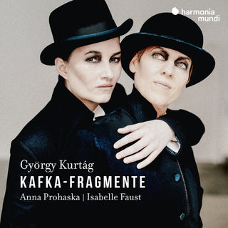 the album cover for Anna Prohaska  / Faust,Isabelle - Gyorgy Kurtag: Kafka-Fragmente