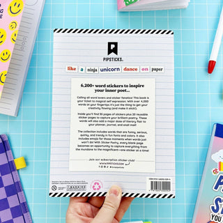 Pipsticks Sticker Poetry Book: Trendy