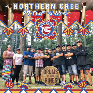 the album cover for Northern Cree - Drums In The Pines