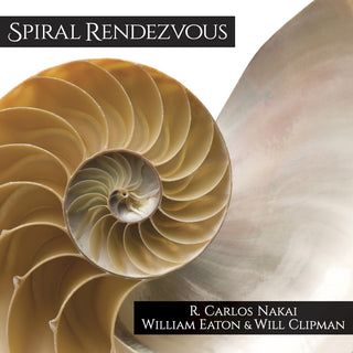 the album cover for R Nakai . Carlos / Eaton,William / Clipman,Will - Spiral Rendezvous