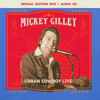 the album cover for Mickey Gilley - Urban Cowboy Live (W/Dvd)