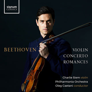 the album cover for Beethoven / Caetani / Siem - Violin Conerto