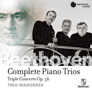 the album cover for Trio Wanderer - Beethoven: Complete Piano Trios & Triple Concerto