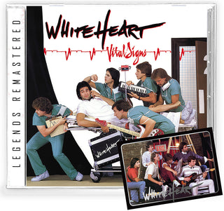 the album cover for White Heart - Vital Signs
