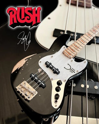 Axe Heaven- Geddy Lee Fender Jazz Bass Vintage Tour Edition 10 Inch Miniature Guitar (Large Item, Collectible, Figure)