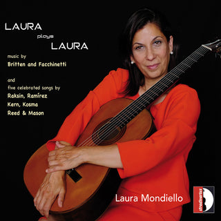the album cover for Britten / Mondiello - Laura Plays Laura
