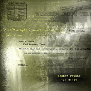 the album cover for Ian Dicke - Cowboy Rounds