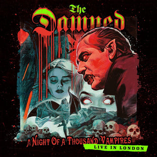 the album cover for The Damned - A Night of a Thousand Vampires [Limited Edition Crystal Clear 2LP]
